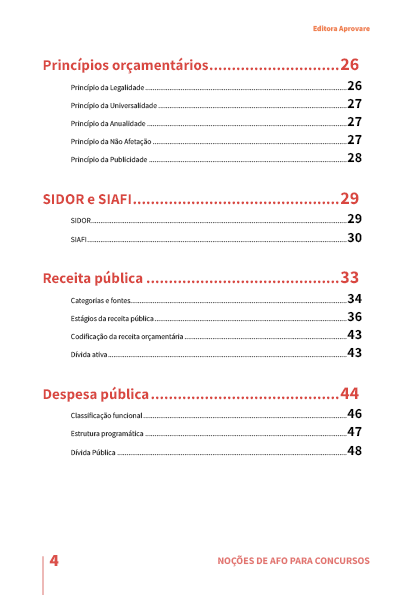 Noções de Administração Financeira e Orçamentária para Concursos