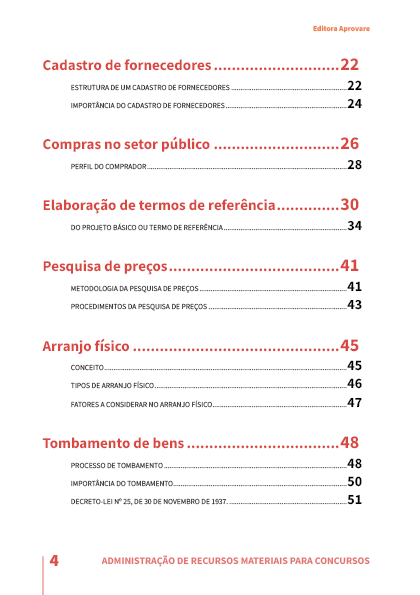 Noções de Administração de Recursos Materiais para Concursos