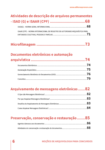 Noções de Arquivologia para Concursos