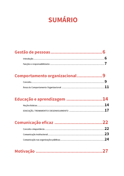 Noções de Gestão de Pessoas para Concursos