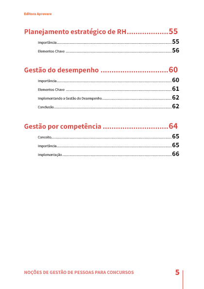 Noções de Gestão de Pessoas para Concursos